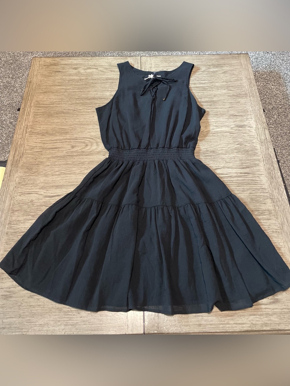 Universal Thread 100% cotton black dress, lined, NWT, size medium.